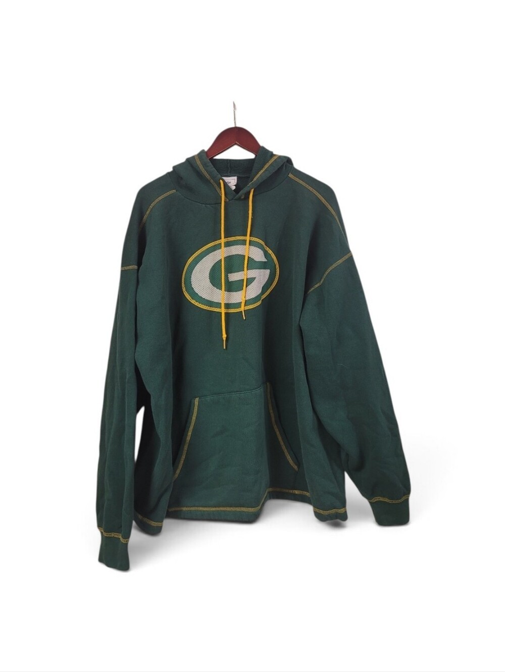 Vintage Green Bay Packers Hoodie XXL Imagewear Made In USA Embroidered NFL